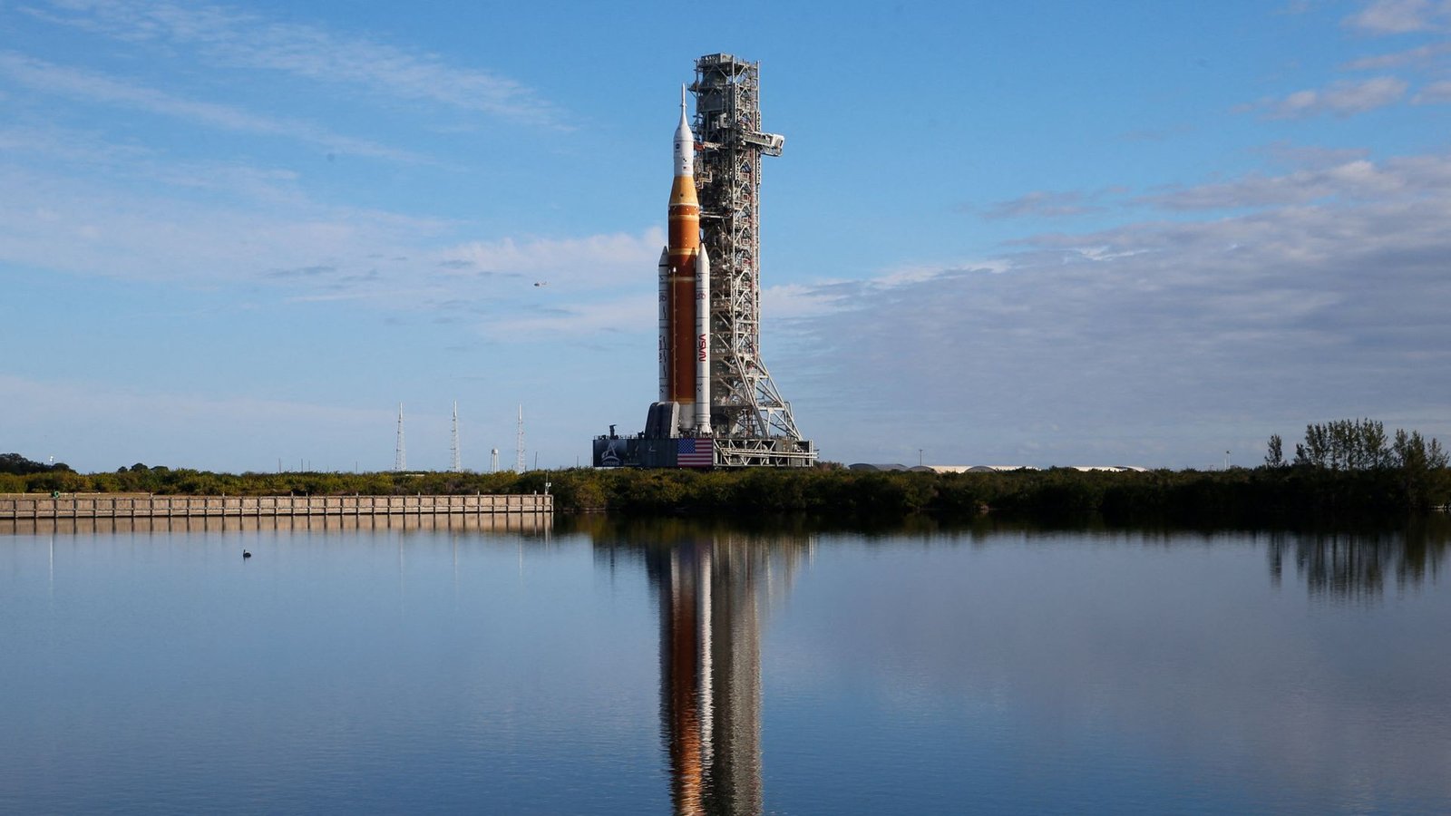 Huge NASA rocket reaches launch pad after painstaking 1mph journey