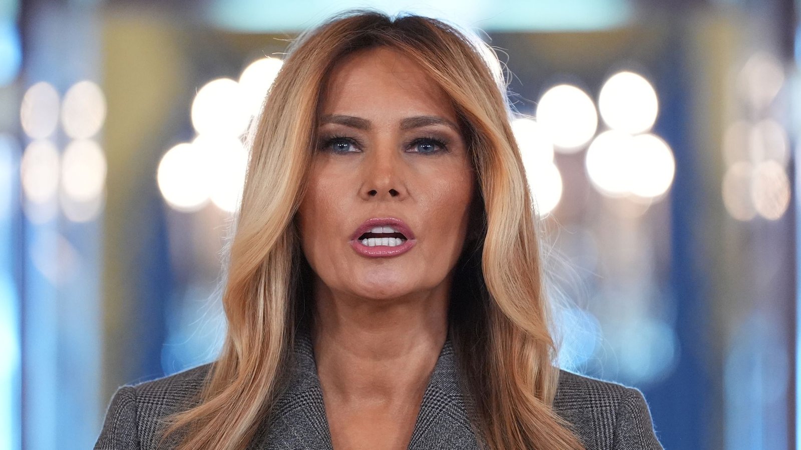 Melania Trump says claims linking her to Epstein ‘need to stop’  in rare White House address